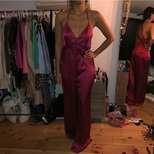 Silk oversized jumpsuit